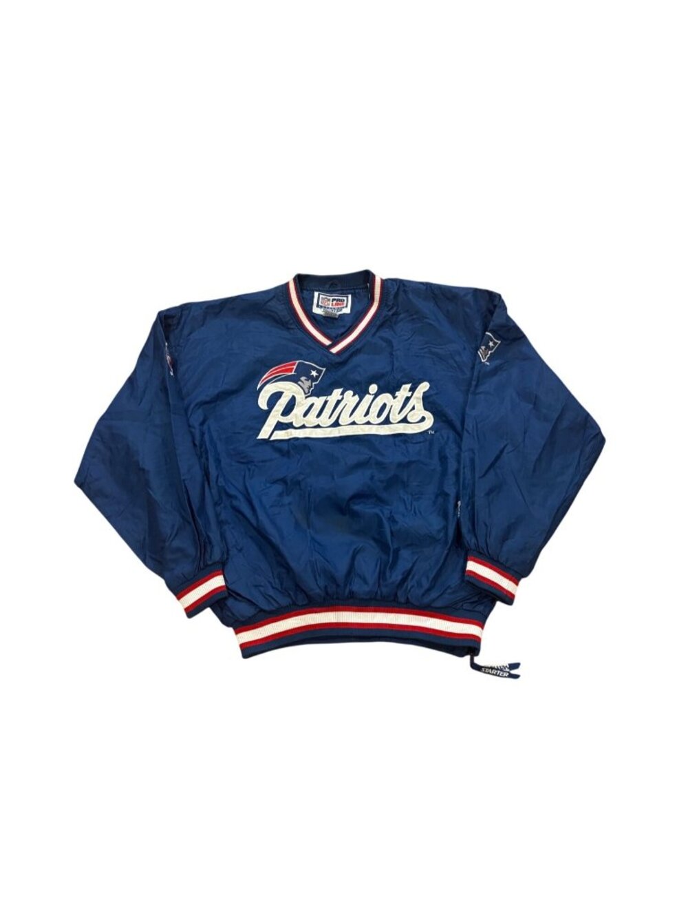 Vintage 90's Starter New England Patriots NFL Pro Line Windbreaker Jacket 2XL